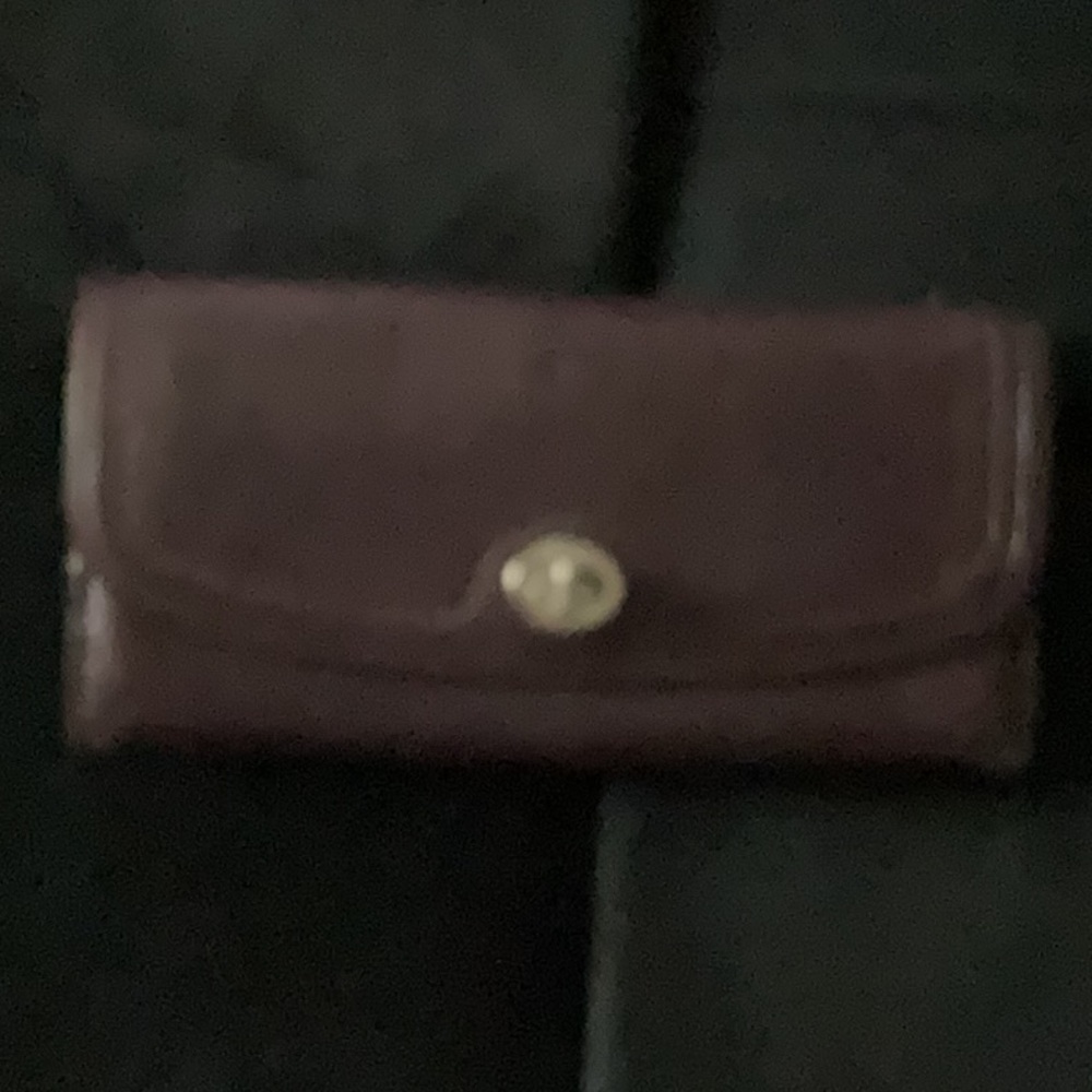 Coach Brown Key Card Holder Leather Accessory